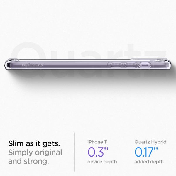 iPhone 11 Quartz Hybrid Case by Spigen Crystal Clear 076CS27187 - Image 3
