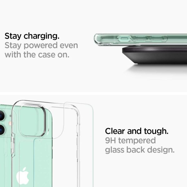 iPhone 11 Quartz Hybrid Case by Spigen Crystal Clear 076CS27187 - Image 4