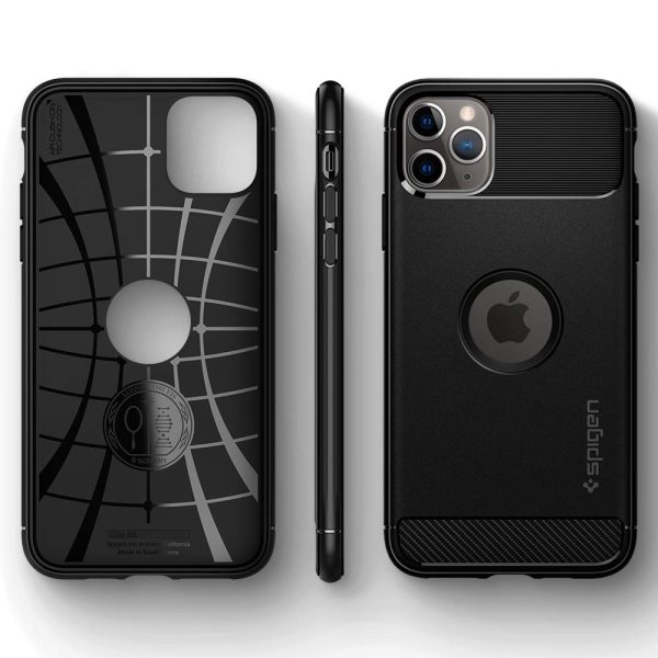 iPhone 11 Pro Max Rugged Armor Case by Spigen Matte Black 075CS27133 - Image 7