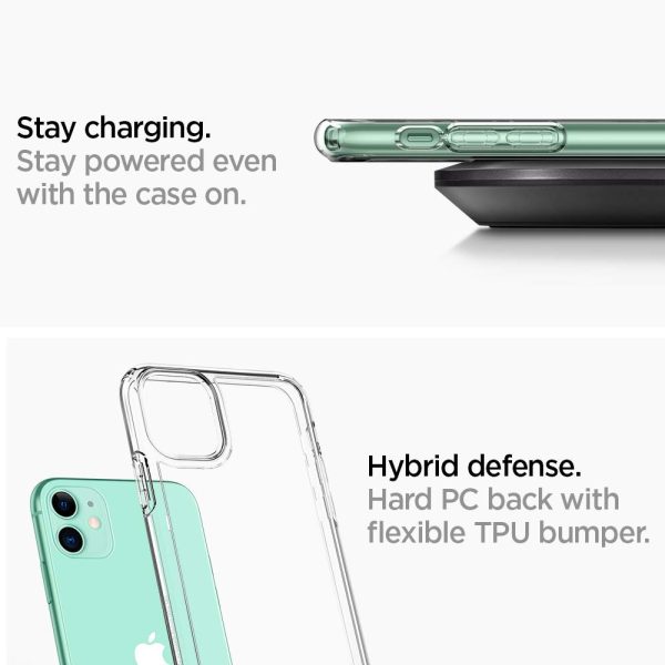 iPhone 11 Ultra Hybrid Case by Spigen Crystal Clear - 076CS27185 - Image 9