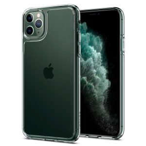 iphone 11 pro max quartz hybrid cover with tempered glass black