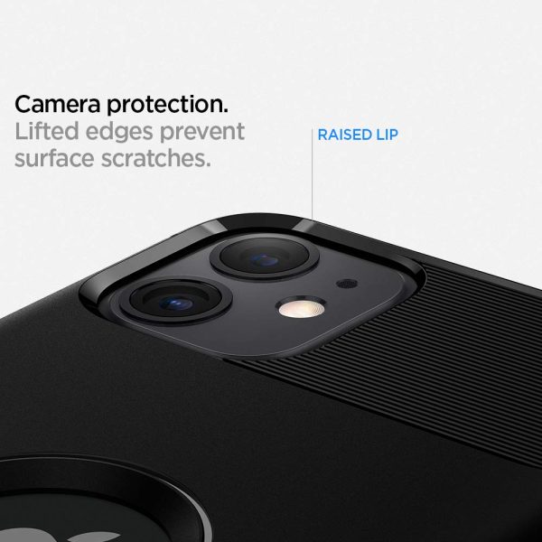 iPhone 11 Rugged Armor Case by Spigen Matte Black 076CS27183 - Image 5