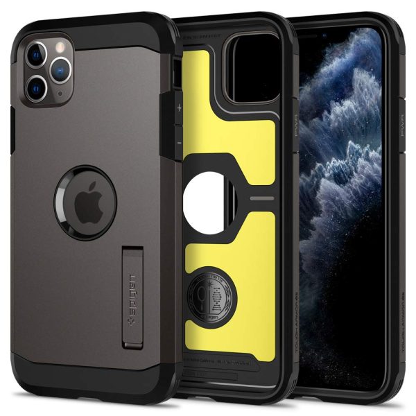 tough armor iphone 11 pro max spigen gunmetal