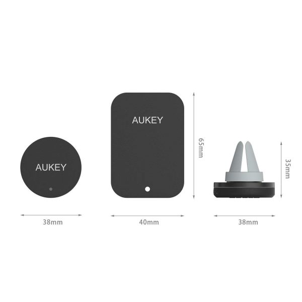 AUKEY Car Phone Mount Magentic Air Vent - Black - HD-C5 - Image 7