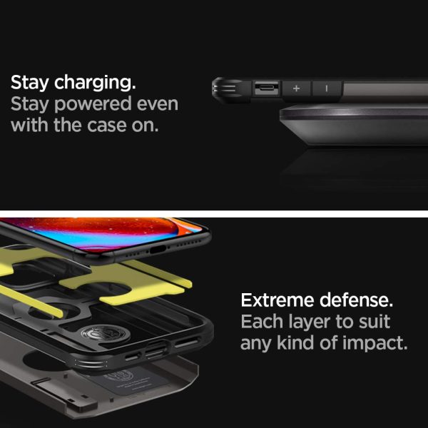iPhone 11 Pro Max Tough Armor XP Case by Spigen Gunmetal 075CS27428 - Image 5