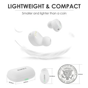AUKEY True Wireless Earbuds with BT 5.0 & HIFI Sound - EP-T16S - White - Image 3