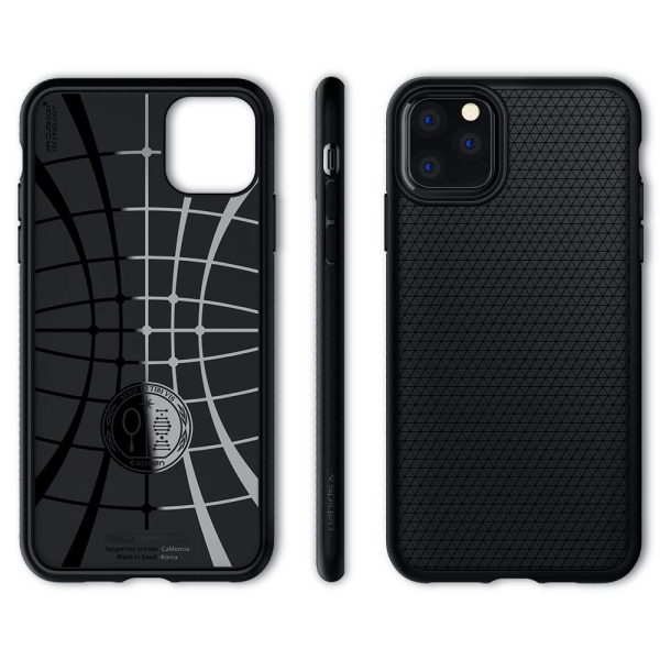 61vYn6DaprL._SL1000_ iPhone 11 Pro Max Liquid Air Case by Spigen Matte Black 075CS27134 - Image 4