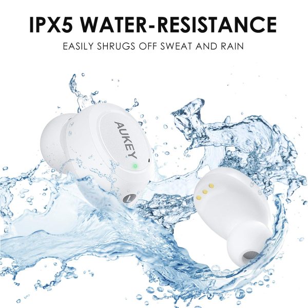 AUKEY True Wireless Earbuds with BT 5.0 & HIFI Sound - EP-T16S - White - Image 6