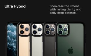 iPhone 11 Pro Max Ultra Hybrid Case by Spigen Matte Black 075CS27136 - Image 2
