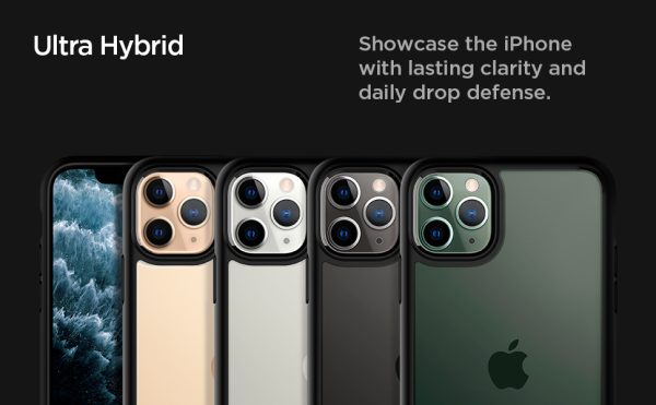 iPhone 11 Pro Max Ultra Hybrid Case by Spigen Matte Black 075CS27136 - Image 2