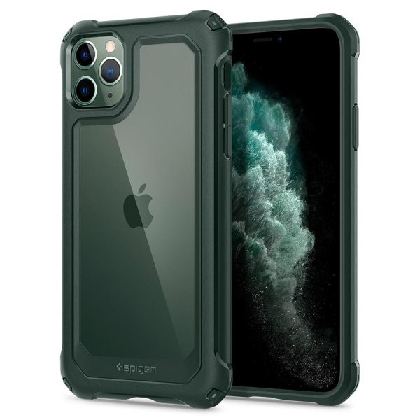 title_ip11_pro_gauntlet_hunter_green_02 iphone 11 pro gauntlet spigen super tough case hunter green
