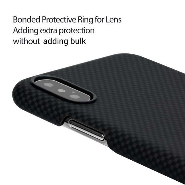 iPhone XS Aramid MagEZ Case by PITAKA - Black / Grey Plain - Image 5