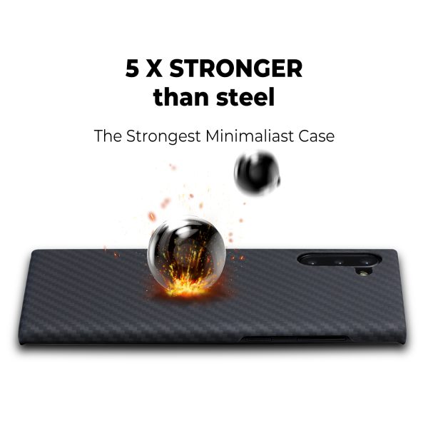 Galaxy Note 10 Aramid MagEZ Case by PITAKA - Black / Grey Twill - Image 9