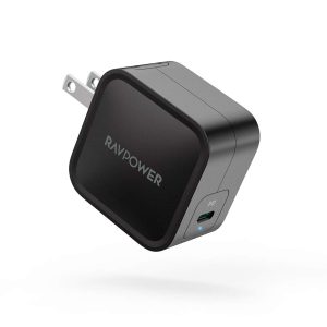 61w wall charger power delivery macbook iphone ravpower - rp-pc112 black