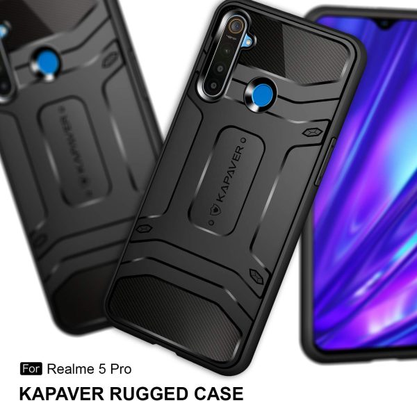 71BfFRRLfvL._AC_SL1500_ Realme 5 Pro Rugged Case by KAPAVER - Image 2