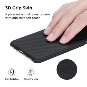 iPhone 11 Pro Aramid MagEZ Case by PITAKA - Black / Grey Twill - Image 7