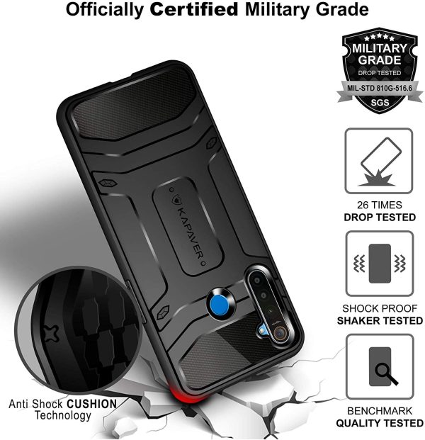 81X17iQe6xL._AC_SL1500_ Realme 5 Pro Rugged Case by KAPAVER - Image 5