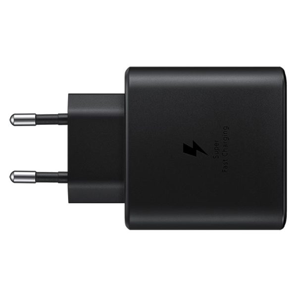 45W Charger Samsung with Power Delivery 3.0 PPS Tech for Samsung S22 Series, S21 Series & Note 20 Series - EU Plug with 1 USB C to USB C Cable - Black - Image 3