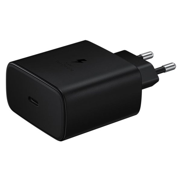 45W Charger Samsung with Power Delivery 3.0 PPS Tech for Samsung S22 Series, S21 Series & Note 20 Series - EU Plug with 1 USB C to USB C Cable - Black - Image 4