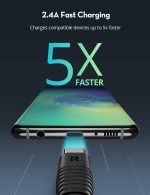 Type C to Type C Cable by RavPower for Fast Wired Charging - 3 Feet - 1 meter - Black - RP-CB047 - Image 6