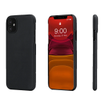 iPhone 11 Aramid Fiber Air Ultra Thin Case by PITAKA - Black / Grey Twill