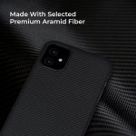 iPhone 11 Aramid Fiber Air Ultra Thin Case by PITAKA - Black / Grey Twill - Image 4