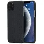 iPhone 11 Pro Max Aramid Fiber Air Ultra Thin Case by PITAKA - Black / Grey Twill