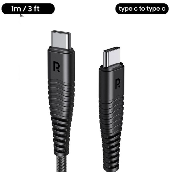type c to type c usb c to usb c cable ravpower note 10 note 10 plus cable fast charging braided kevlar