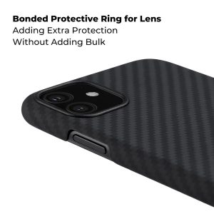 iPhone 11 Aramid MagEZ Case by PITAKA - Black / Grey Twill - Image 6