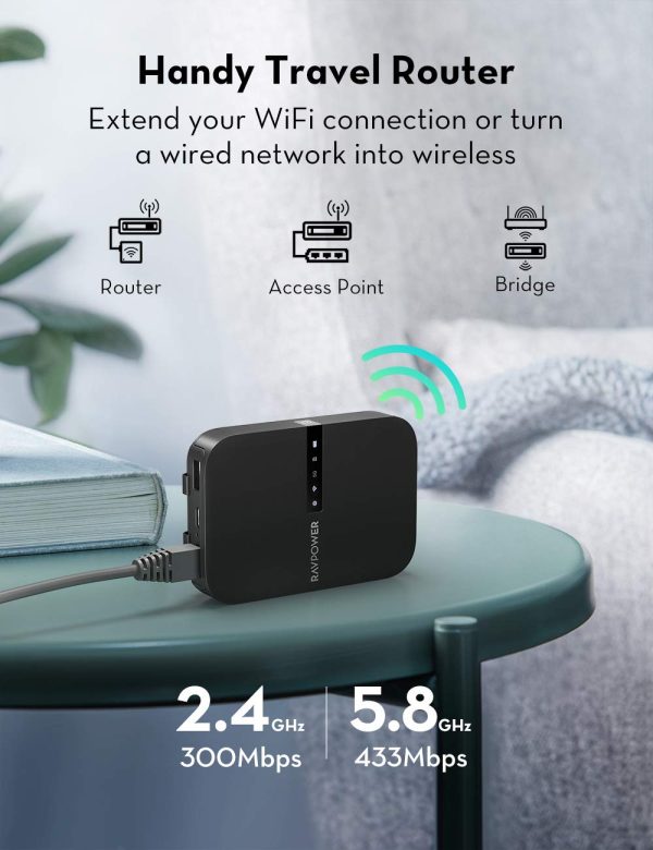 FileHub 2019 New Version AC750 Wireless Travel Router - RP-WD009 - Image 5