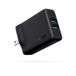 aukey dual port charger pa-u50 fast charging