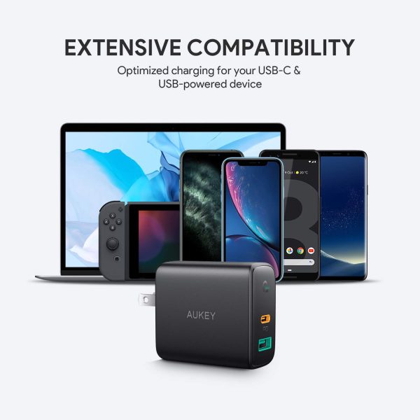 AUKEY USB C Charger 30W, PD Charger with Power Delivery 3.0 & Dynamic Detect - PA-D1 - Image 4