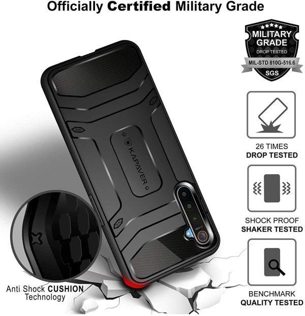 Realme XT Rugged Case by KAPAVER - Black - Image 2
