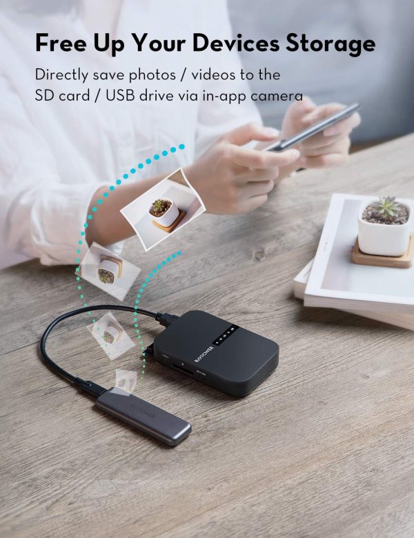 FileHub 2019 New Version AC750 Wireless Travel Router - RP-WD009 - Image 8