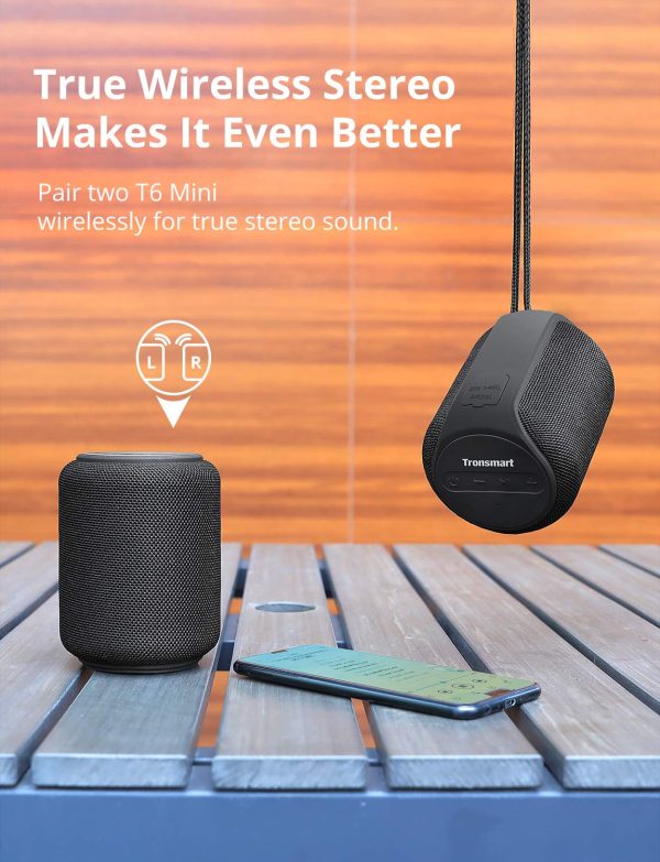 Tronsmart Element T6 Mini Bluetooth Wireless Speaker - Black - BB - Image 2