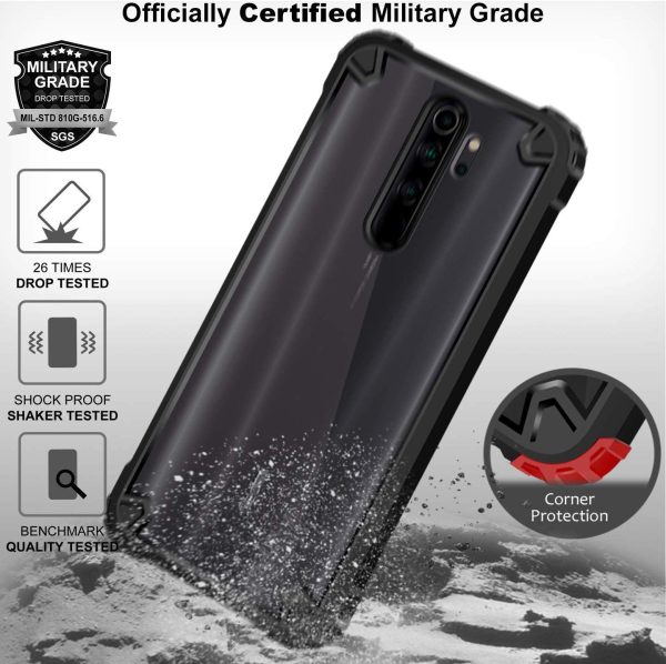 Redmi Note 8 Pro Impulse Hybrid Case by KAPAVER - Black - Image 4