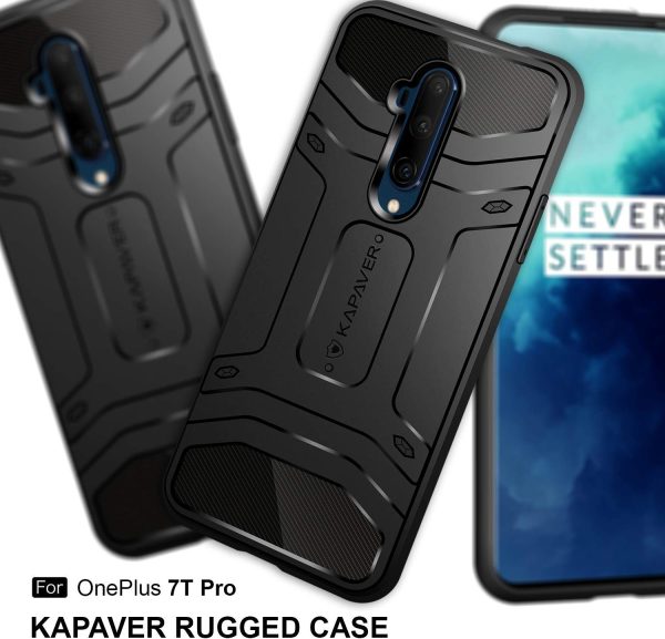 OnePlus 7T Pro Rugged Case by KAPAVER - Black - Image 4