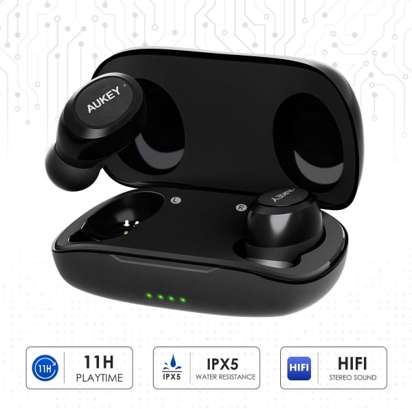 AUKEY True Wireless Earbuds with BT 5.0 & HIFI Sound - EP-T16S - Black - Image 5