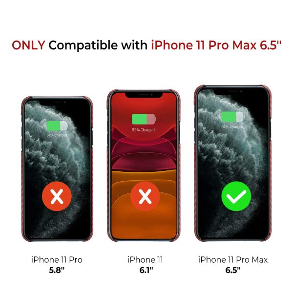 iPhone 11 Pro Max Aramid MagEZ Case by PITAKA - Red / Orange Herringbone - Image 5