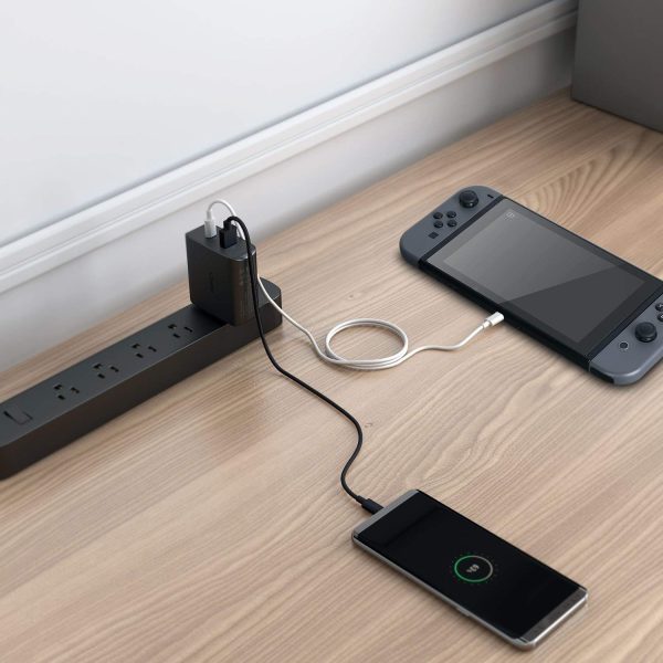 AUKEY USB C Charger with 30W Power Delivery 2.0 & 18W Quick Charge 3.0 - Black - PA-Y11 - Image 3