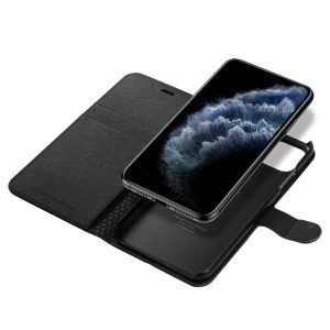 iPhone 11 Pro Max Case Flip Wallet S Case - Saffiano Black - 075CS27149 - Image 6