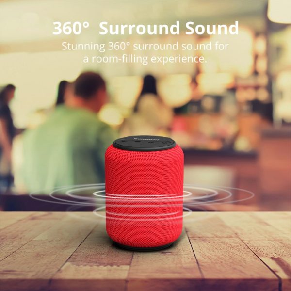 Tronsmart Element T6 Mini Bluetooth Wireless Speaker - Red - Image 15