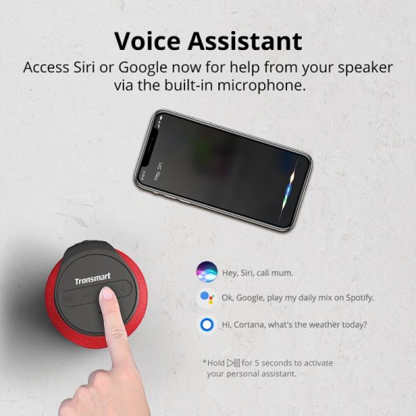 Tronsmart Element T6 Mini Bluetooth Wireless Speaker - Red - Image 7