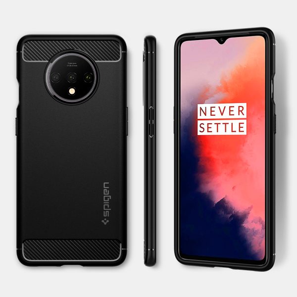 OnePlus 7T Rugged Armor Matte Black by Spigen - ACS00316 - Image 8