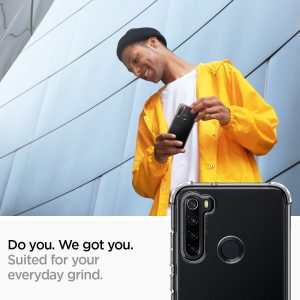 Redmi Note 8 Crystal Shell Case by Spigen Crystal Clear ACS00439 - Image 3