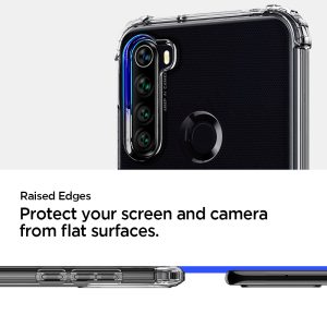 Redmi Note 8 Crystal Shell Case by Spigen Crystal Clear ACS00439 - Image 4