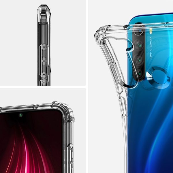 Redmi Note 8 Crystal Shell Case by Spigen Crystal Clear ACS00439 - Image 7