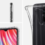 Redmi Note 8 Pro Crystal Shell Case by Spigen Crystal Clear ACS00438 - Image 4