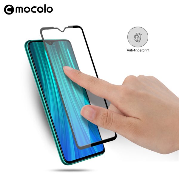 mocolo-Tempered-Glass-For-xiaomi-Redmi-Note-8-Screen-Protector-Full-Cover-9H-Glass-Film-xiomi (4) Redmi Note 8 Pro Glass Protector Full Glue Edge to Edge Tempered - Black - Image 4
