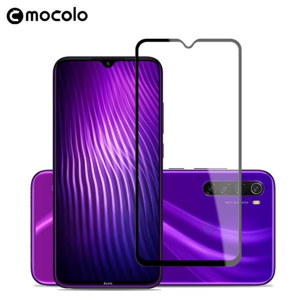 redmi-note-8-mocolo-glass-5 Redmi Note 8 Glass Protector Full Glue Edge to Edge Tempered - Black - Image 6